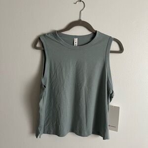 lululemon athletica Teal Gray Sleeveless Top